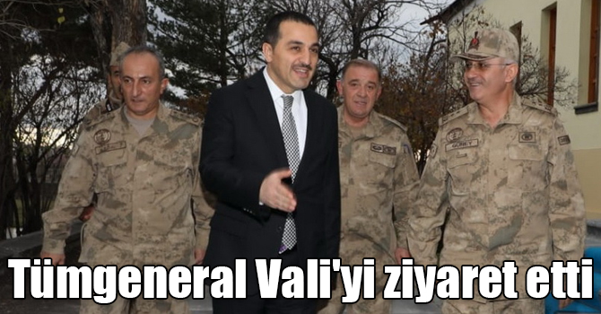 Tümgeneral Güney, Vali Öksüz'ü ziyaret etti