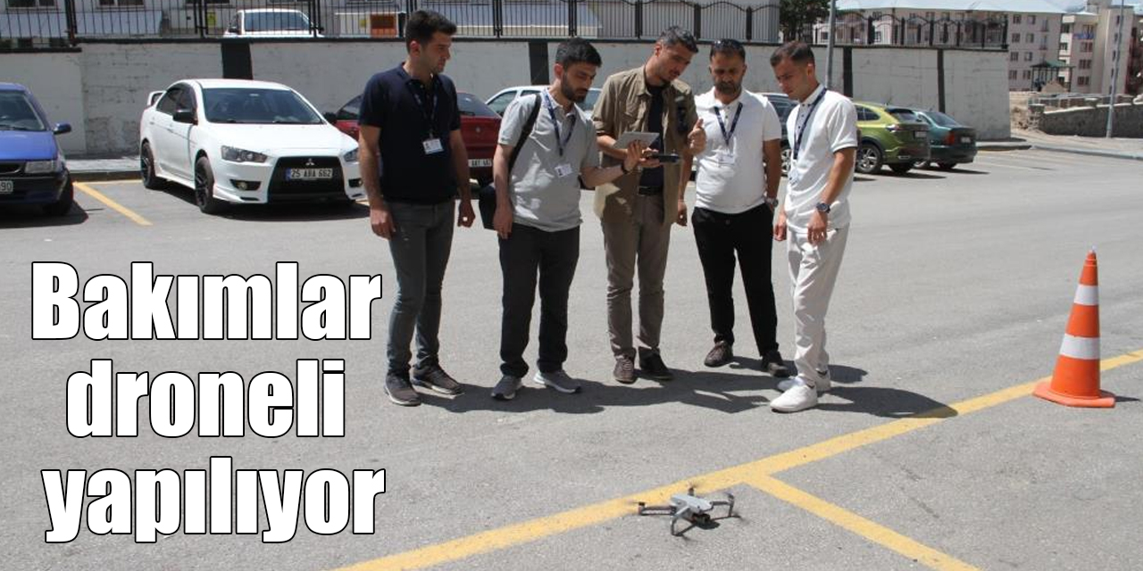 Elektrik hatlarına bakımı droneli bakım