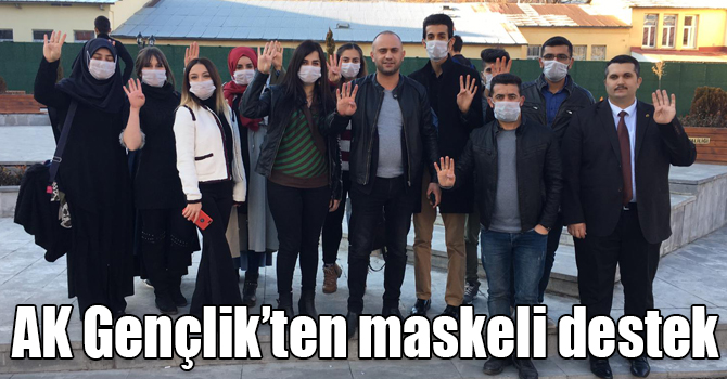 AK Gençlik’ten maskeli destek