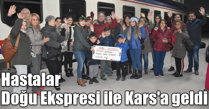 Diyabet hastaları Doğu Ekspresi ile Kars'a geldi