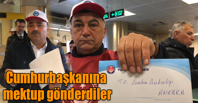 Türkiye Kamu-Sen Kars İl Temsilciliği Cumhurbaşkanına mektup gönderdi