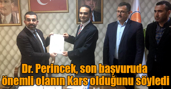Dr. Perincek, son başvuruda önemli olanın Kars olduğunu söyledi