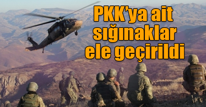 Kağızman’da PKK’ya ait 2 sığınak ele geçirildi