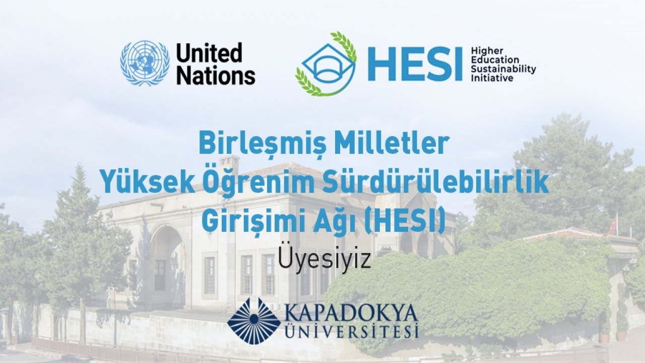 KÜN, Birleşmiş Milletler Yükseköğrenim Sürdürülebilirlik Girişimi ağına katıldı