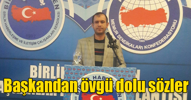 Başkan Tan'dan PTT personeline övgü dolu sözler