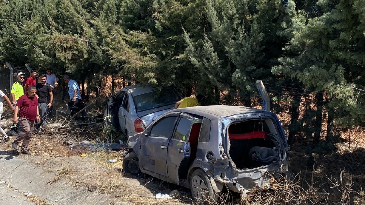 İki otomobil çarpıştı: 2 yaralı