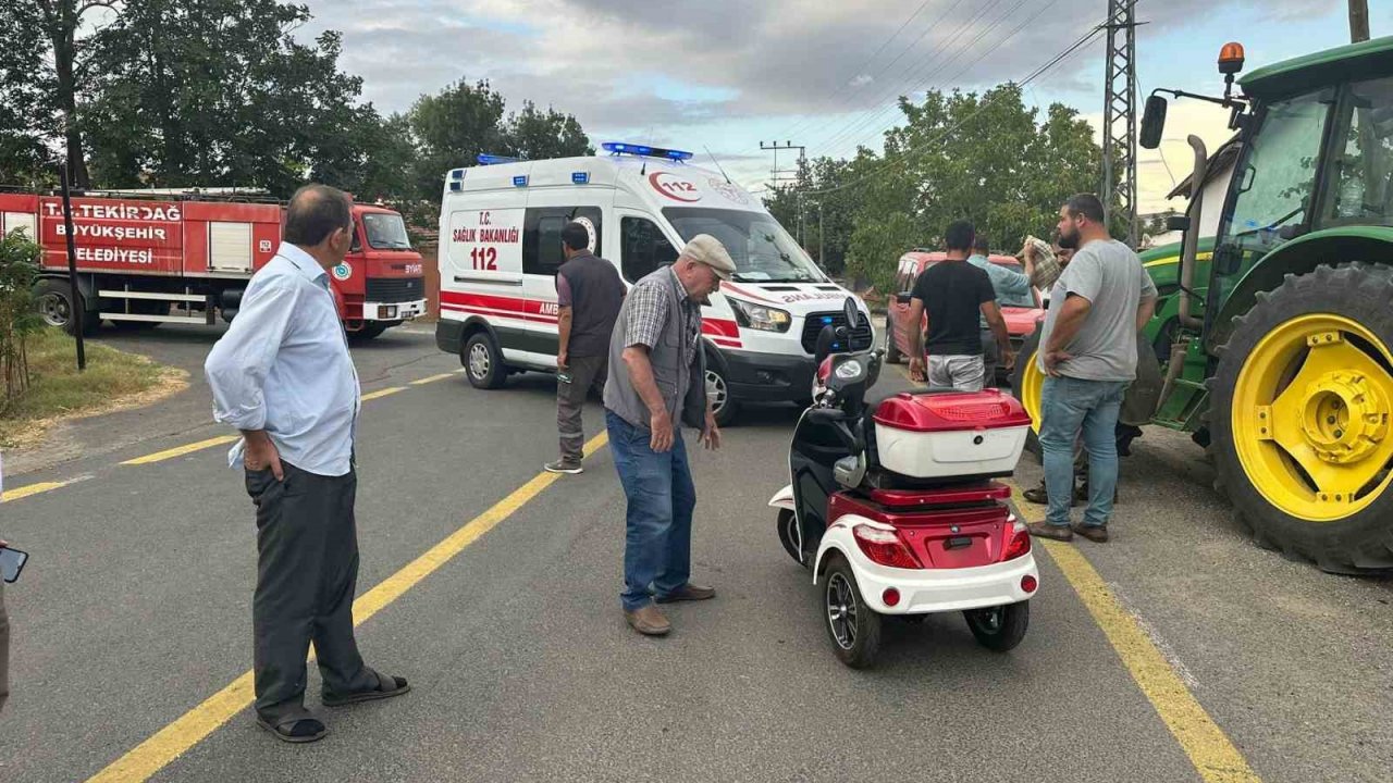 Tekirdağ’da trafik kazası: 1 yaralı
