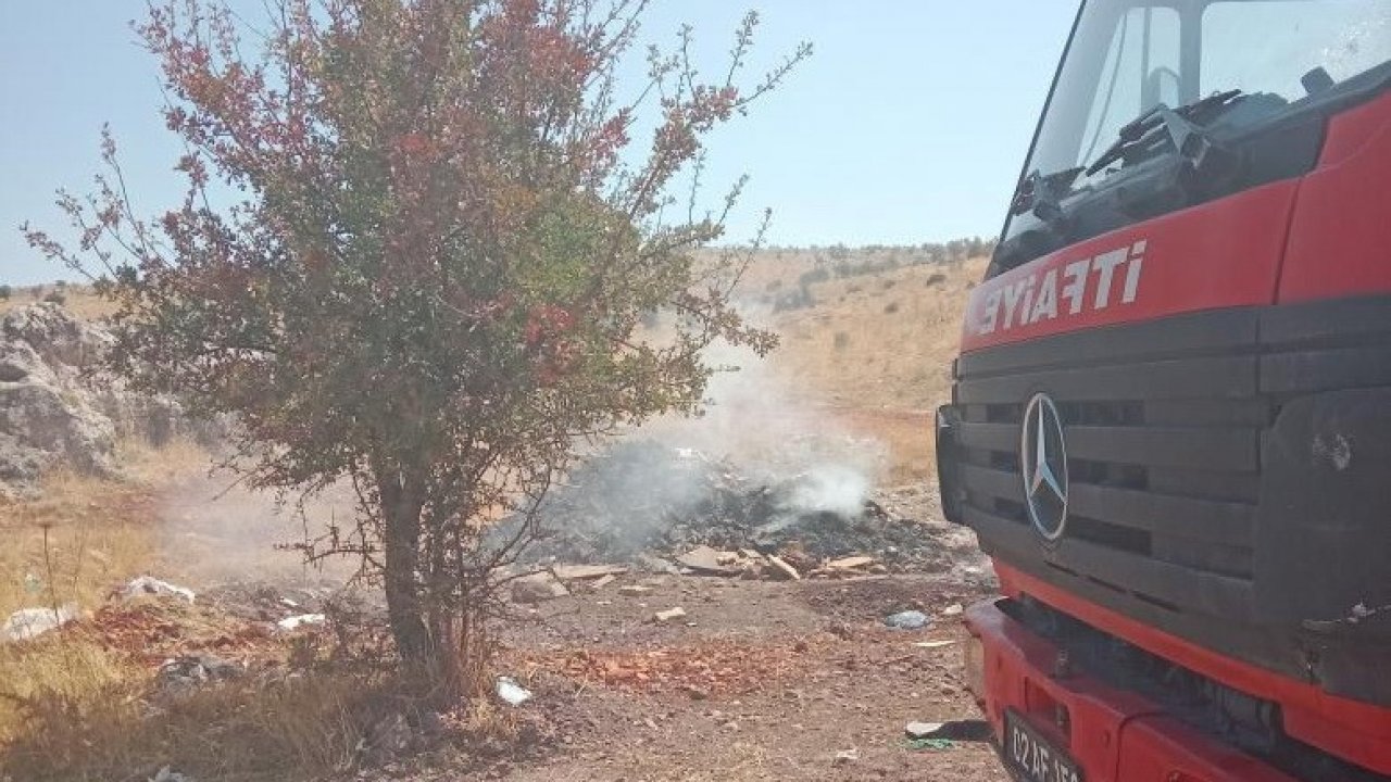 Yangın ormanlık alana sıçramadan söndürüldü