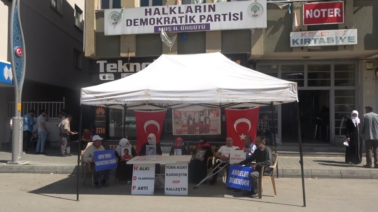 Muş’ta evlat nöbeti 113’üncü haftaya girdi