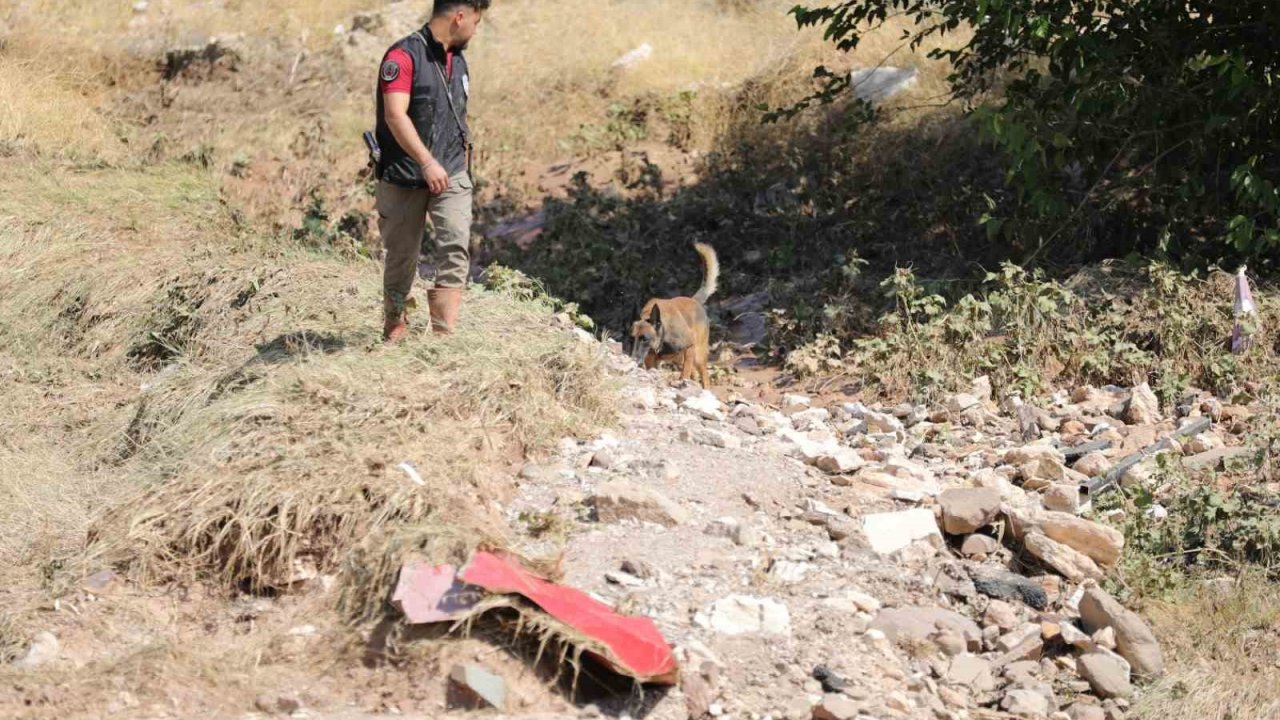 Selde kaybolan Asel bebek özel eğitimli köpekler ile aranıyor