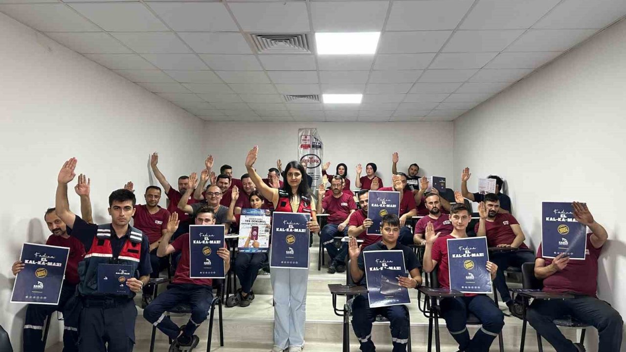 "Kadına El Kalkamaz" dediler fabrika çalışanlarını bilinçlendirdiler