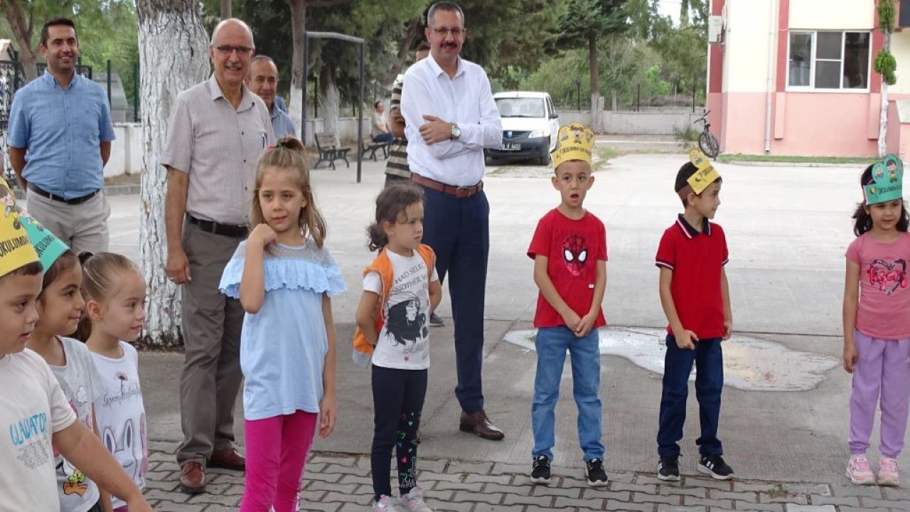 Kaymakam uyum haftasında öğrenci ve öğretmenlerle bir araya geldi