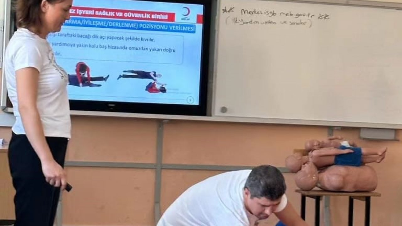 Bigadiçli öğretmenler yeni yıla ilkyardım eğitimiyle başladı