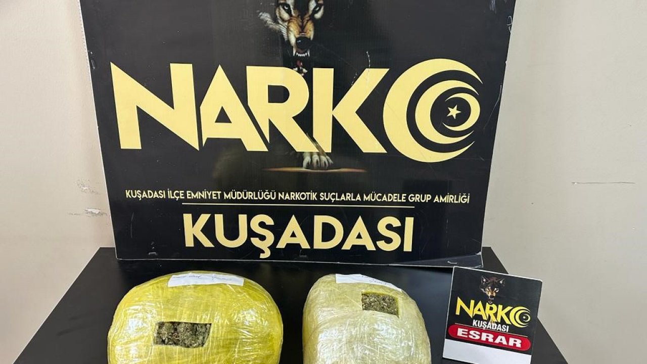 Otobüsle uyuşturucu sevkiyatını hassas burun Honaz bozdu
