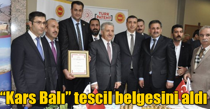 “Kars Balı” tescil belgesini aldı