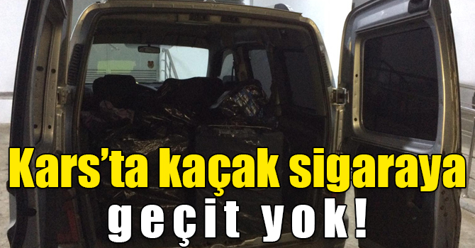 Kars’ta kaçak sigara operasyonu