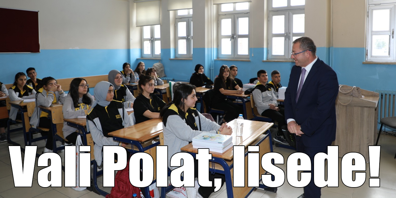 Vali Polat, Kars Fen Lisesi’ni ziyaret etti