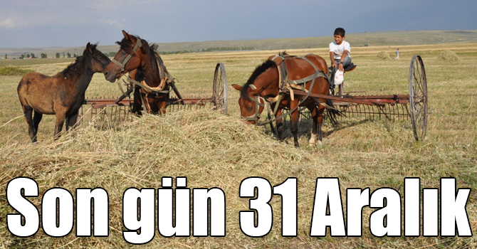 2018 yılı ÇKS başvuruları için son gün 31 Aralık