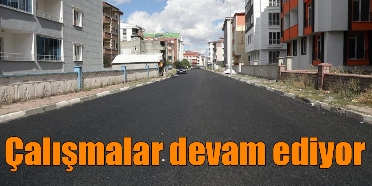 Kars’ta yol çalışmaları devam ediyor