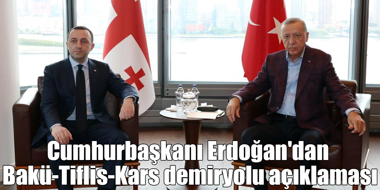 Cumhurbaşkanı Erdoğan'dan Bakü-Tiflis-Kars demiryolu açıklaması