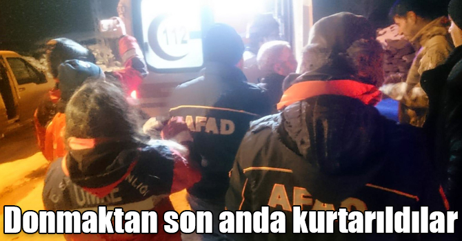 Kars'ta atlarını ararken kaybolan 3 kişi donmaktan son anda kurtarıldı