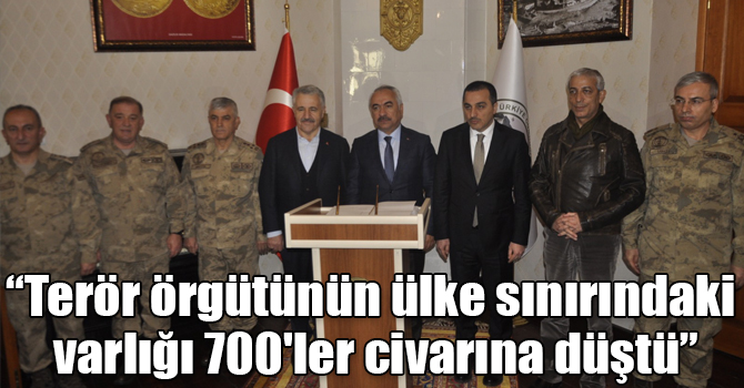 İçişleri Bakan Yardımcısı Ersoy: "Terör örgütünün ülke sınırındaki varlığı 700'ler civarına düştü"