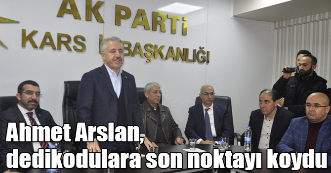 Ahmet Arslan, dedikodulara son noktayı koydu