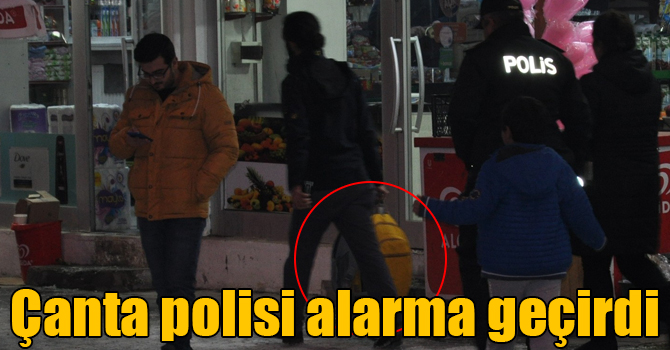 Kars'ta öğrencilerin sakladığı çanta polisi alarma geçirdi