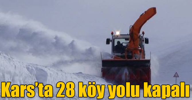 Kars’ta 28 köy yolu ulaşıma kapalı