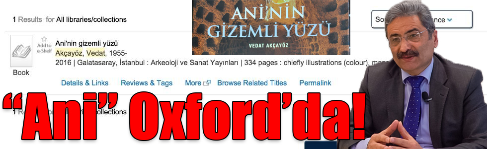 “Ani” Oxford’da!