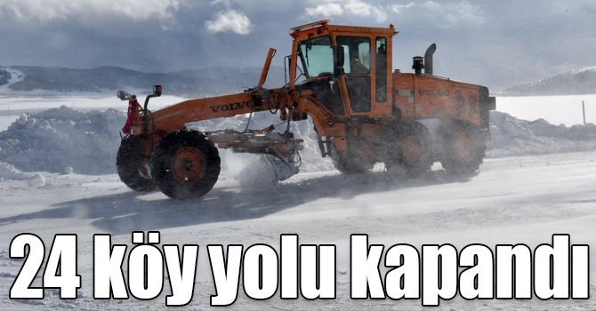 Kars'ta 24 köy yolu kapandı