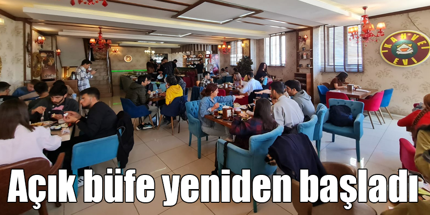 Kars Kahve Evi’nde açık büfe yeniden başladı