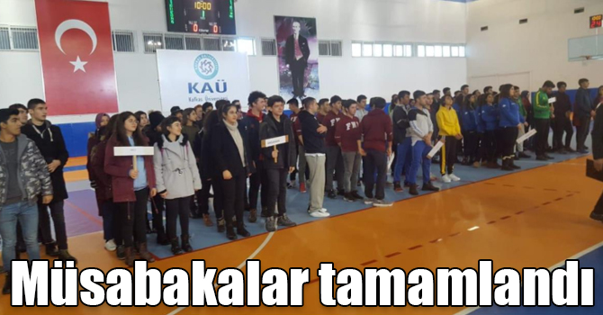 Kars'ta Okul Sporları Basketbol Grup müsabakaları tamamlandı