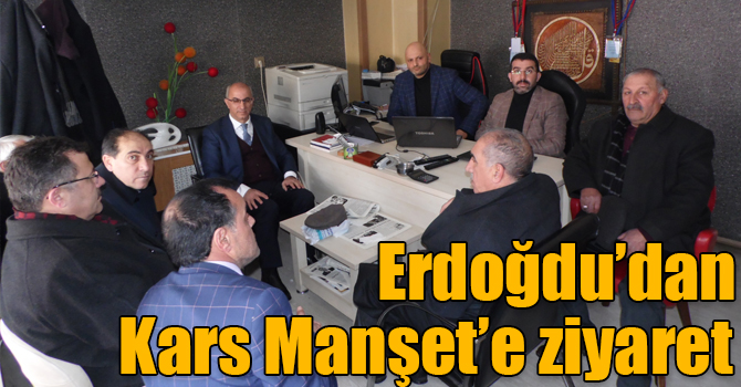AK Parti Kars Belediye Başkan adayı Erdoğdu’dan Kars Manşet’e ziyaret