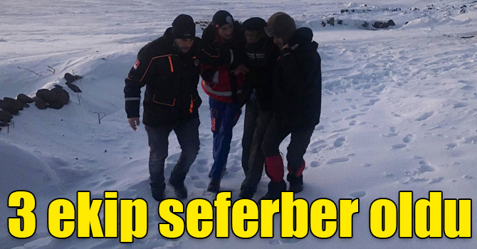 Mahsur kalan hastalar 6 saatlik çalışmayla hastaneye yetiştirildi