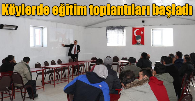 Kars'ın köylerinde çiftçi eğitim toplantıları başladı