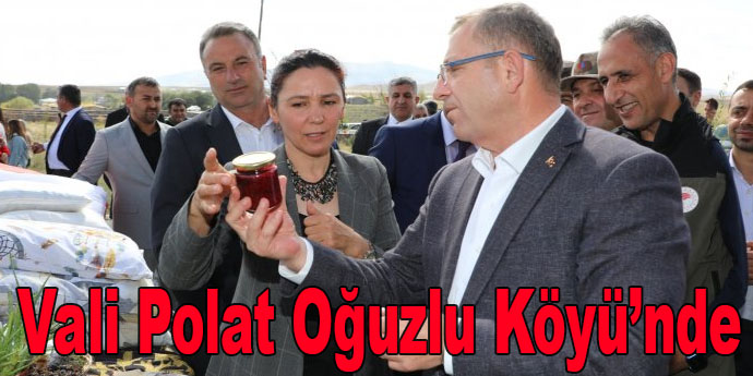Kars Valisi Ziya Polat, Oğuzlu Köyü'nü ziyaret etti.