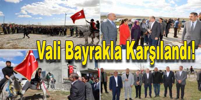 Köylüler Vali Ziya Polat’ı At sırtında Türk Bayrakları ile karşıladılar!