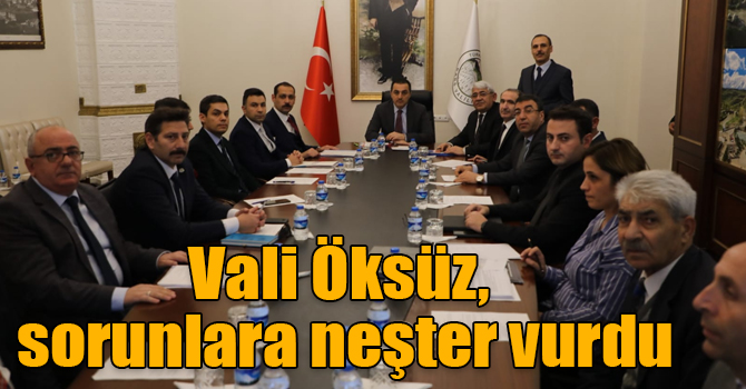 Kars Valisi Türker Öksüz, Kars'ın çevre sorunlarına neşter vurdu