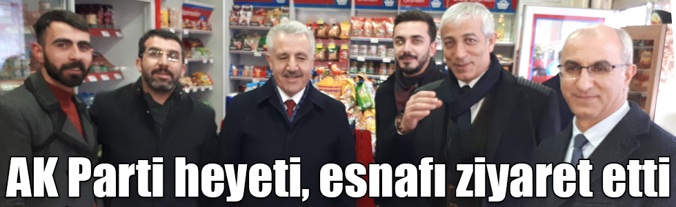 AK Parti heyeti, Kazım Paşa Caddesi esnafını ziyaret etti