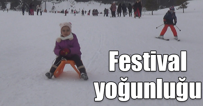 Sarıkamış Kayak Merkezi'nde festival yoğunluğu