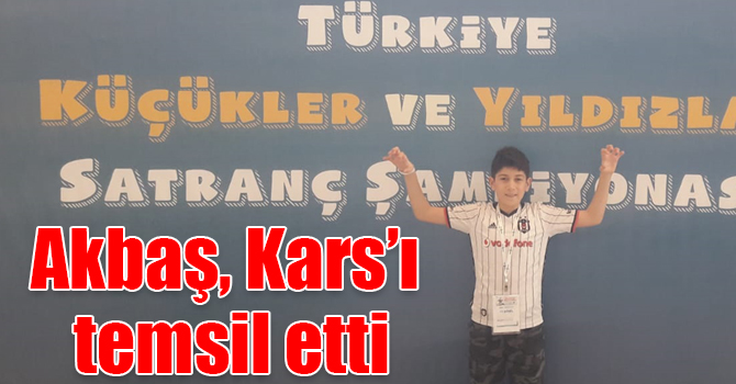 Mehmet Tunahan Akbaş, Kars’ı temsil etti