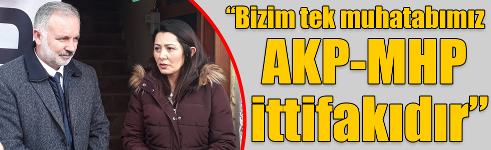Ayhan Bilgen: Bizim tek muhatabımız AKP-MHP ittifakıdır