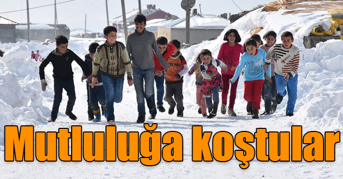 Kars'ta kara lastikten sıcak bota giden mutluluk