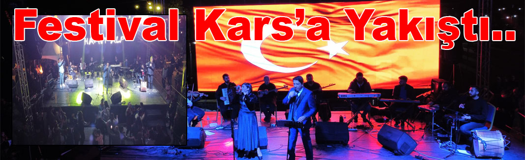 Sanatçı Hamit Alp ve Arzu Aras Karslıları Coşturdu.