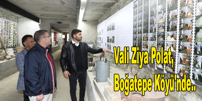Kars Valisi Ziya Polat, Boğatepe Köyü'nde.