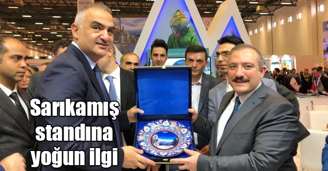 Emit Fuarında Sarıkamış standına yoğun ilgi