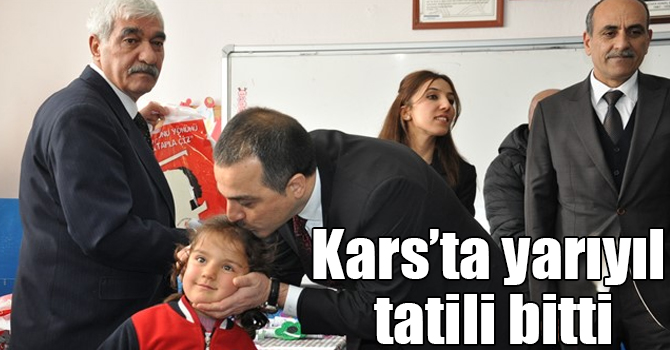 Kars’ta yarıyıl tatili bitti