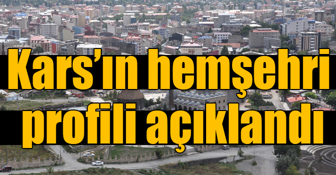 Kars’ın hemşehri profili açıklandı