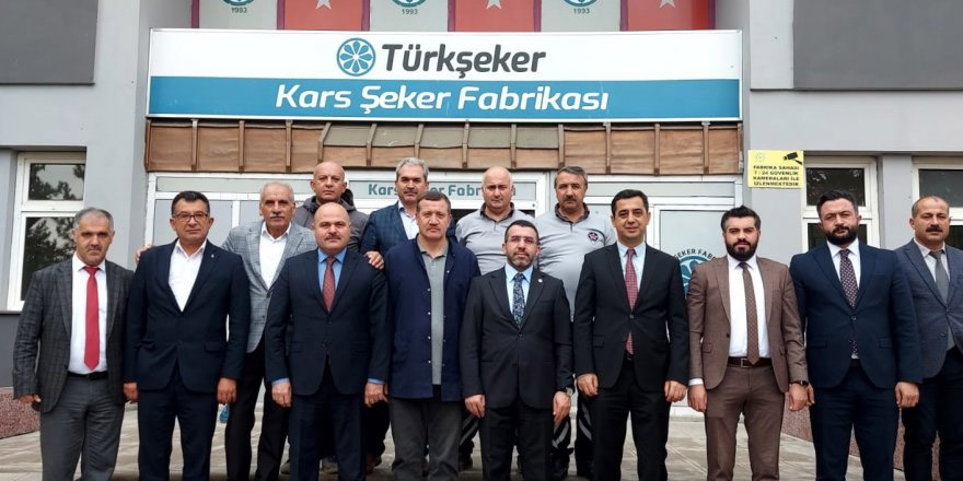 Milletvekili Adem Çalkın, Kars Şeker Fabrikası’nda